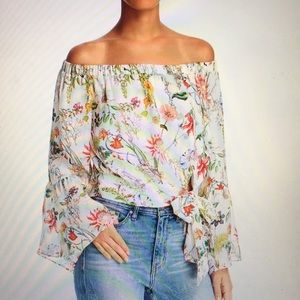 Parker 100%silk floral top